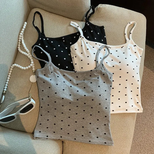 Polka Dot Crop Top Image 2