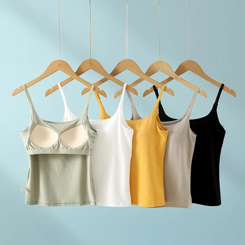 Spaghetti Strap Padded Cami Image 10