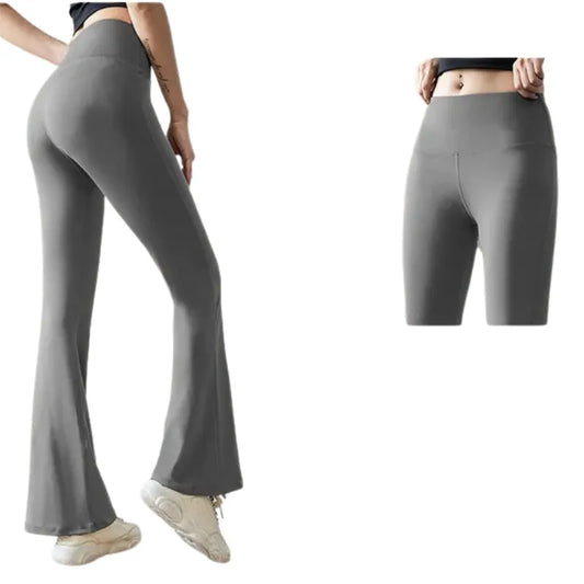 High-Waisted Flared Yoga Pants Image 2