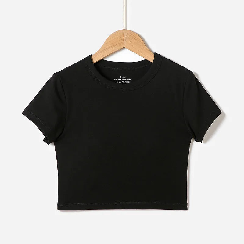 Padded Crop T-Shirts Image 7