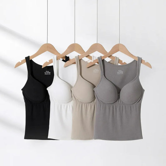 Sporty Padded Tank Top Image 2