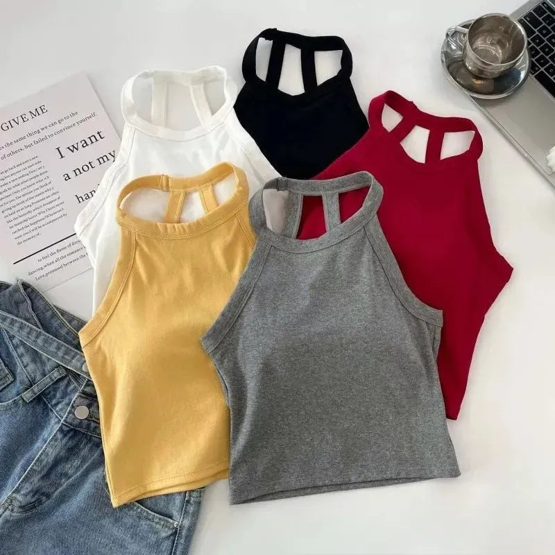 Strappy Back Crop Tank Image 6