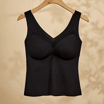 Slim-Fit V-Neck Sleeveless Top