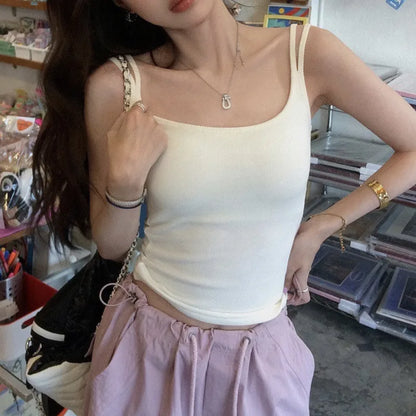 Ribbed Stretch Crop Tank