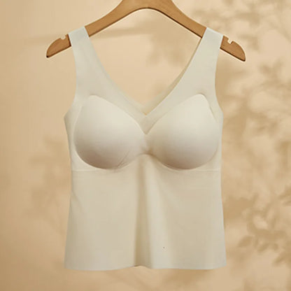 Slim-Fit V-Neck Sleeveless Top