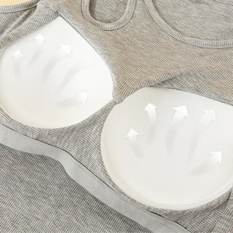 Cutout Shoulder Ribbed Tank