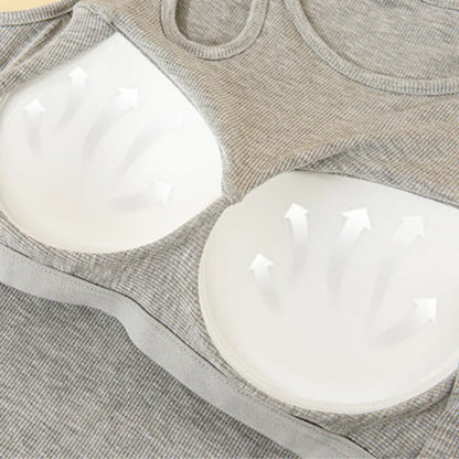 Cutout Shoulder Ribbed Tank