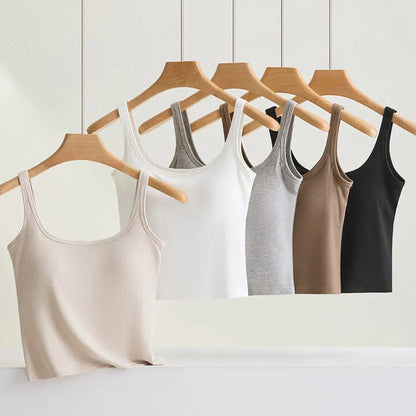 Seamless Ribbed Tank Bra Image 4