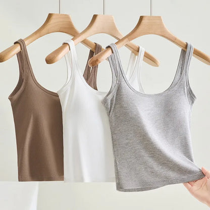 Seamless Ribbed Tank Bra Image 3