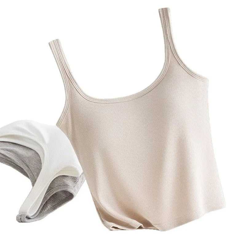 Seamless Ribbed Tank Bra Image 1