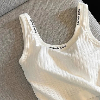 Ribbed Scoop Neck Crop Top Image 5