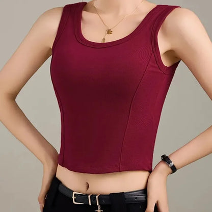 Basic Fitted Tank Top Image 5