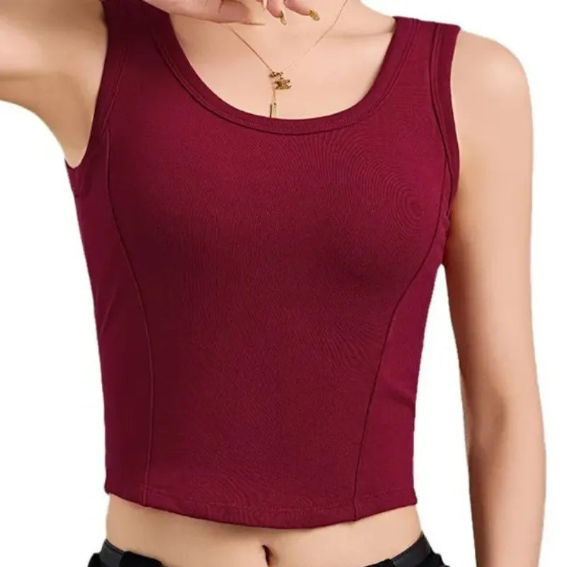 Basic Fitted Tank Top Image 4