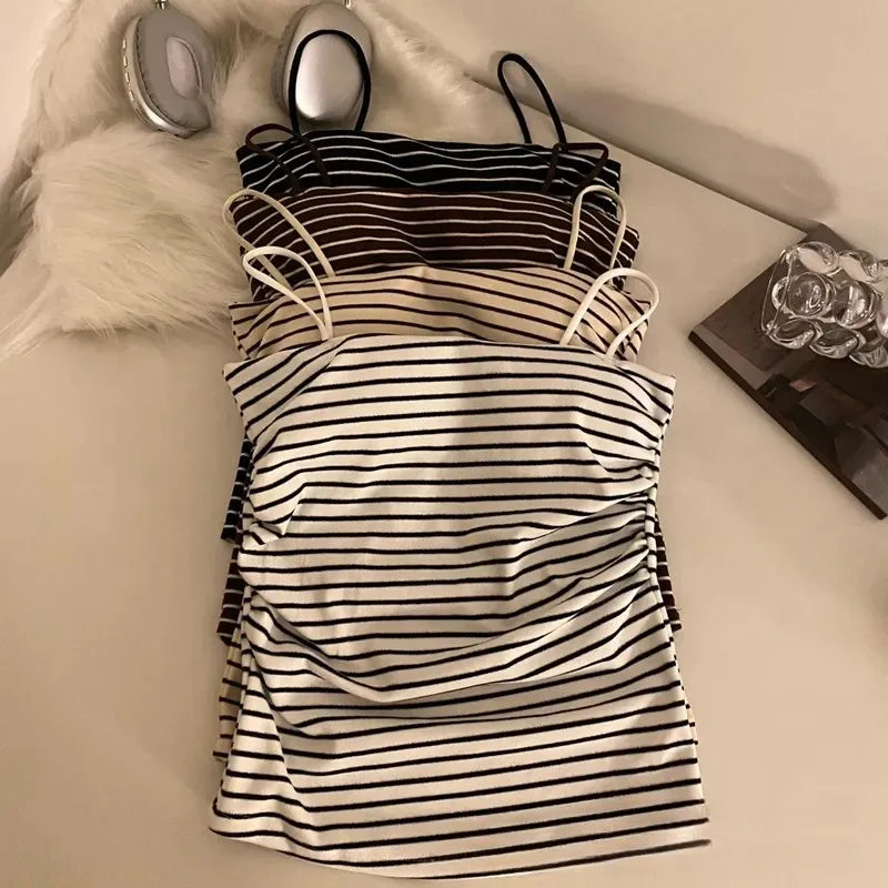 Ruched Striped Cami Top Image 1