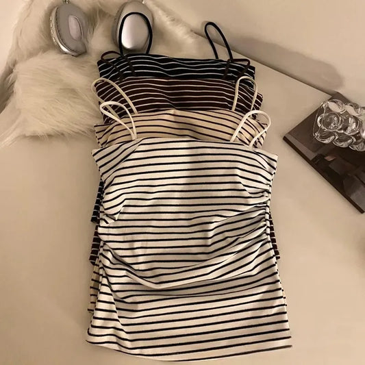 Ruched Striped Cami Top Image 1