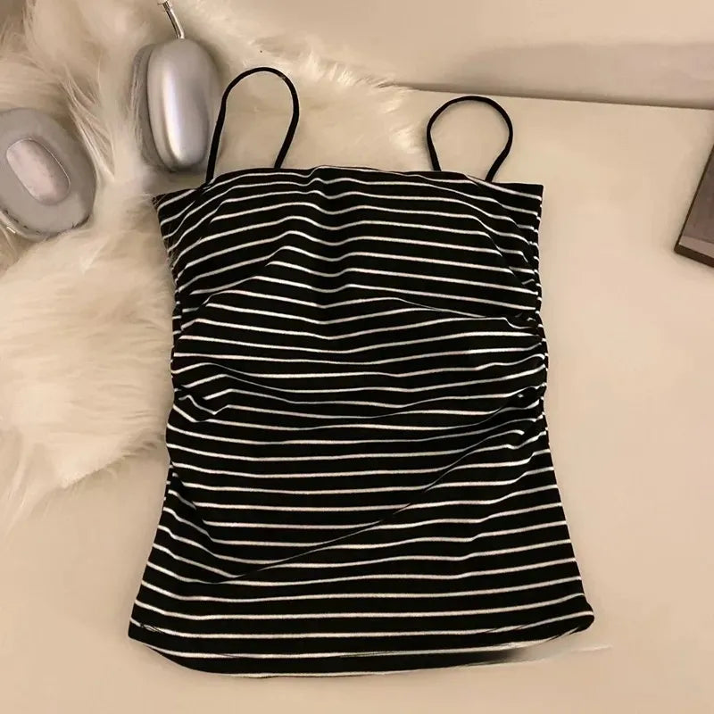 Ruched Striped Cami Top Image 5