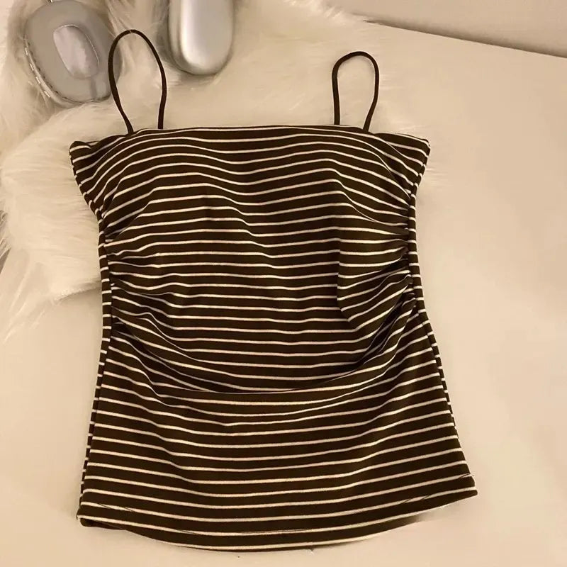 Ruched Striped Cami Top Image 7