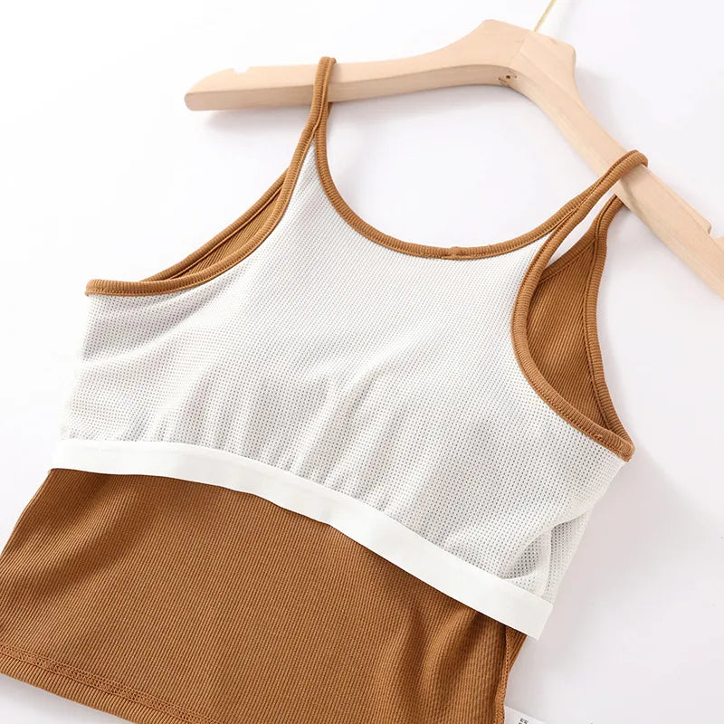 Breathable Mesh Padded Tank Image 7