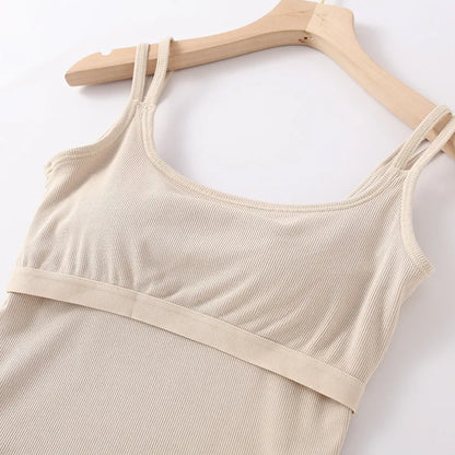 Double Strap Ribbed Crop Top Image 3