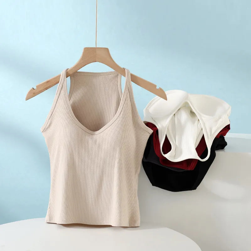 V-Neck Ribbed Cami Image 6