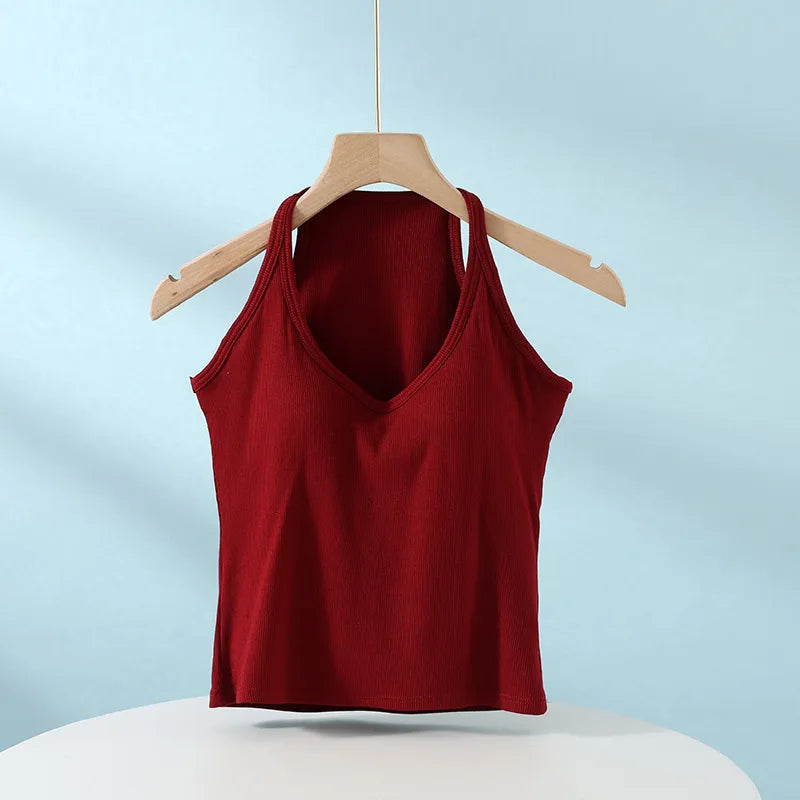 V-Neck Ribbed Cami Image 9