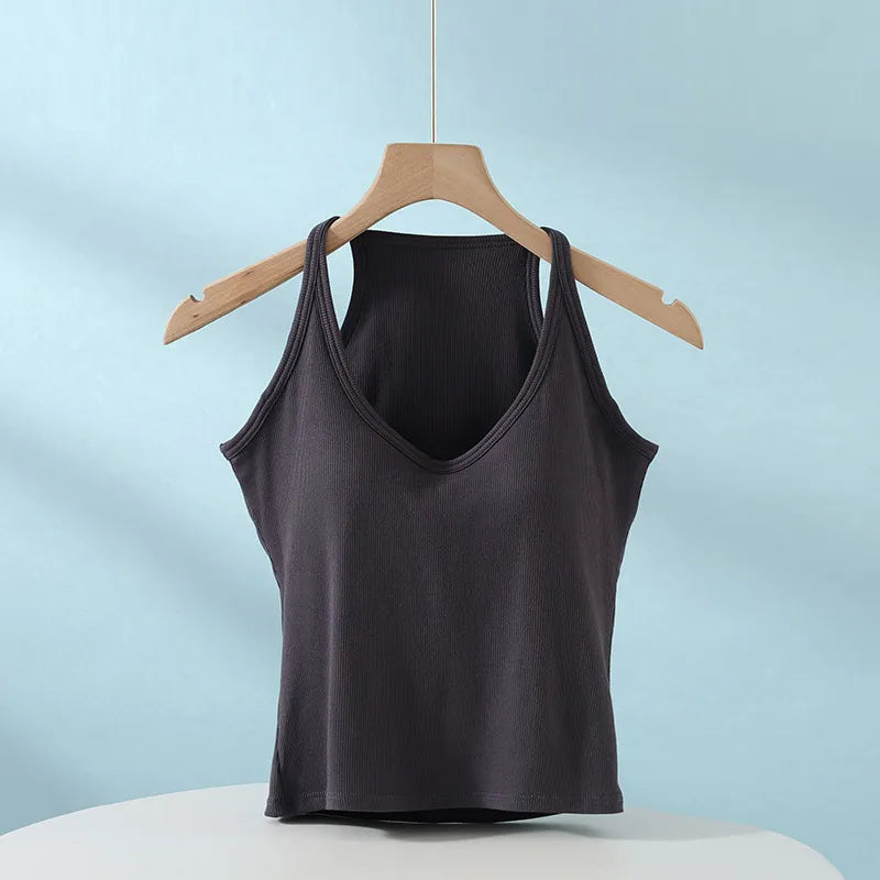V-Neck Ribbed Cami Image 2