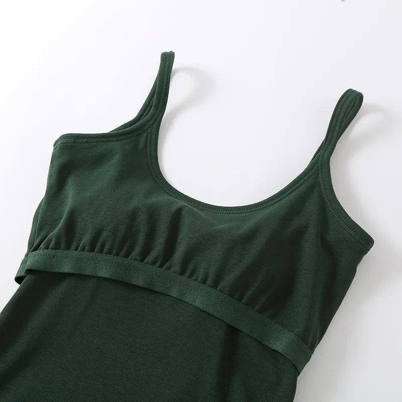 Scoop Neck Spaghetti Strap Tank Top Image 9