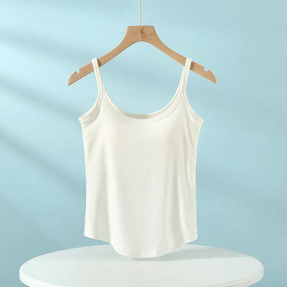 Scoop Neck Spaghetti Strap Tank Top Image 7
