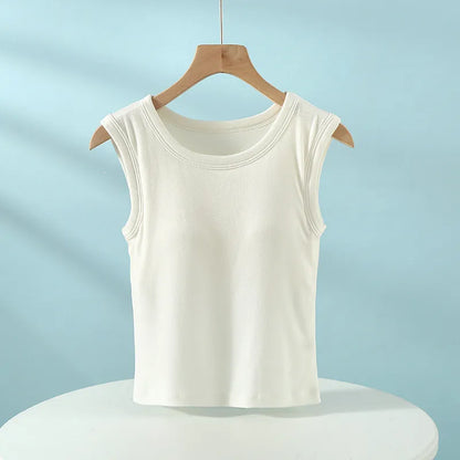 Sleeveless Crew Neck Tank Top Image 6