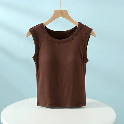 Sleeveless Crew Neck Tank Top Image 8