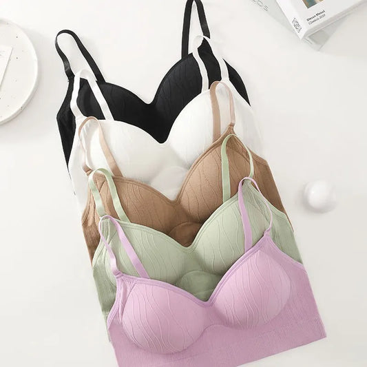 Wireless Textured Bralette Image 2