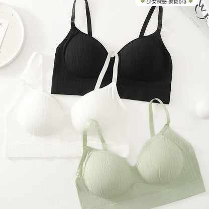 Wireless Textured Bralette Image 3