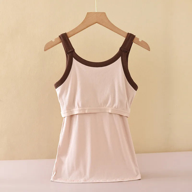 Contrast Strap Tank Dress Image 4