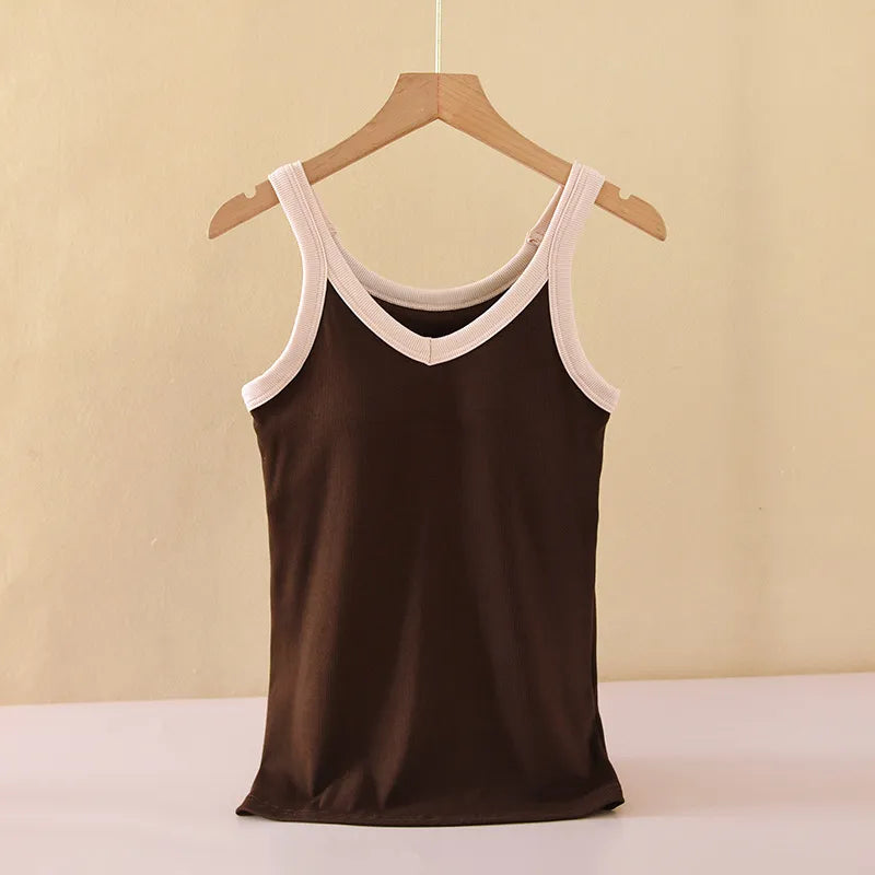 Contrast Strap Tank Dress Image 5