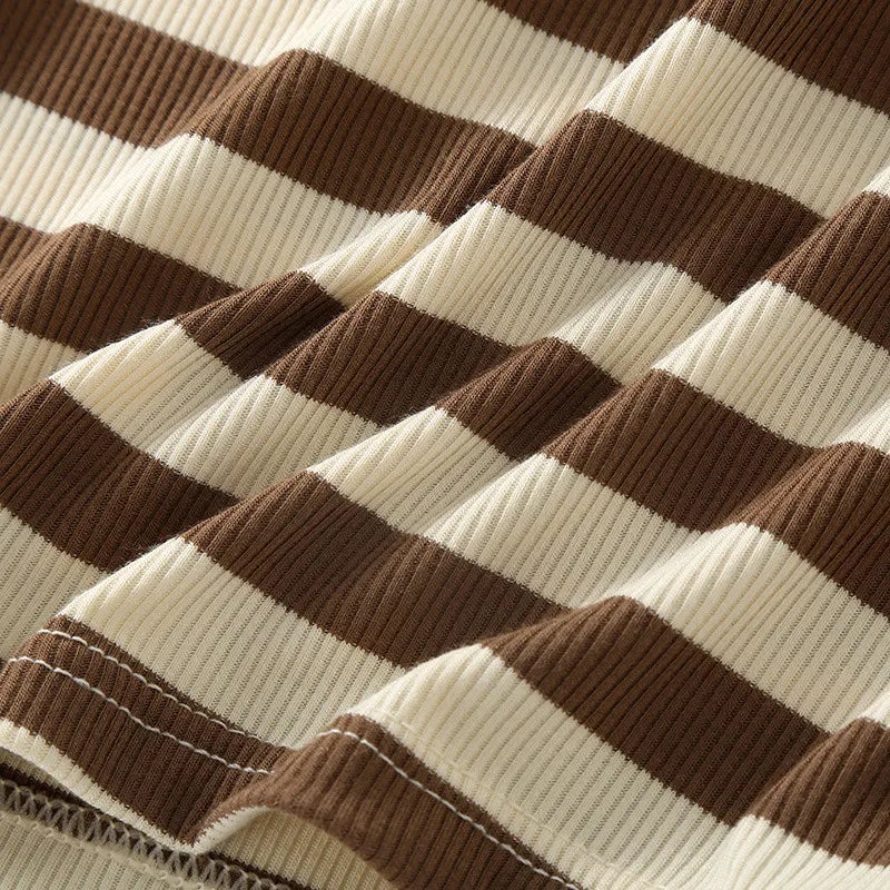 Striped Contrast Tank Dress Image 2