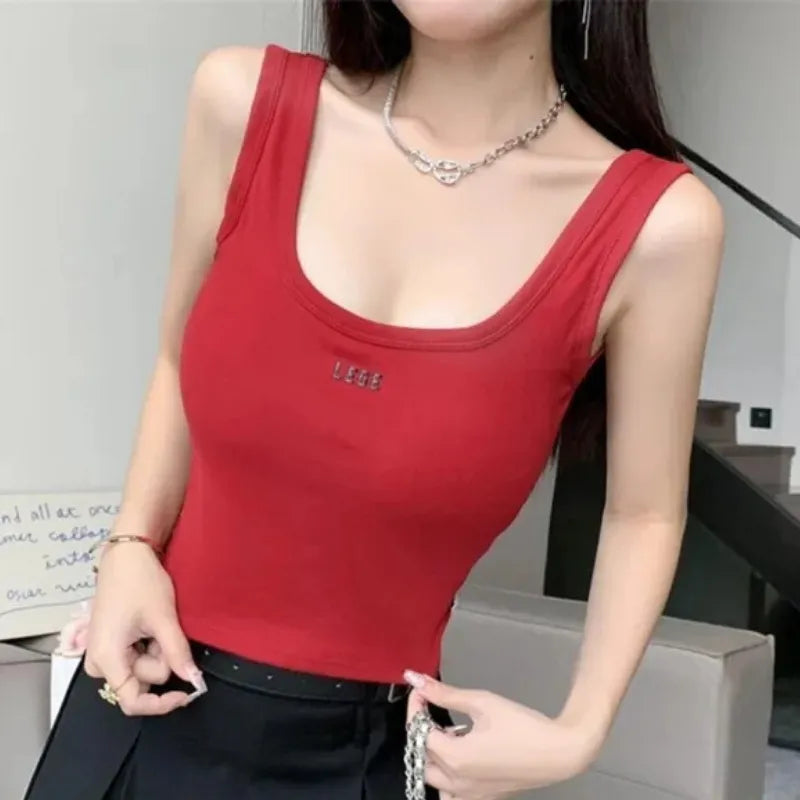 Print Scoop Neck Tank Top Image 2