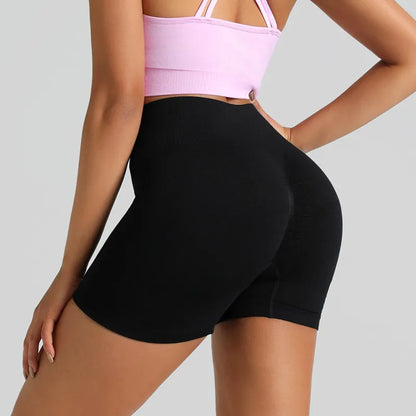 Black Seamless Biker Shorts Image 10