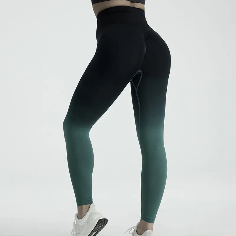 Gray Gradient Seamless Leggings Image 12