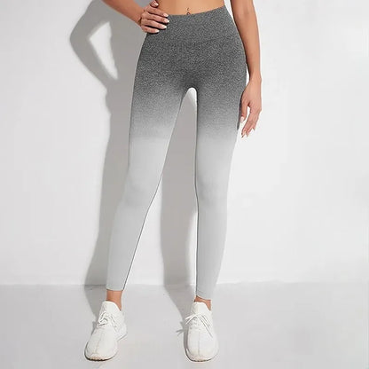 Gray Gradient Seamless Leggings Image 9