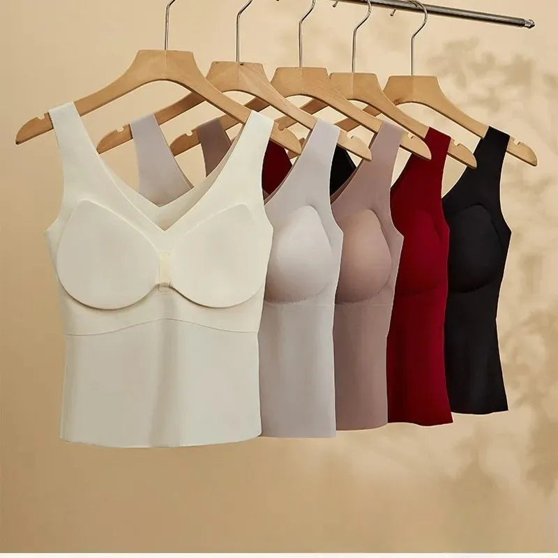 Slim-Fit V-Neck Sleeveless Top Image 5