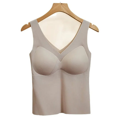 Slim-Fit V-Neck Sleeveless Top Image 4