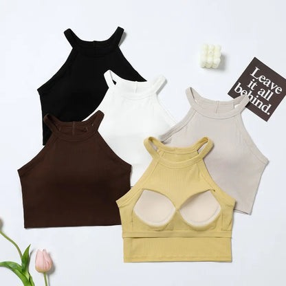 Halter Neck Sports Bra Top Image 9