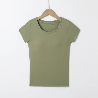 Basic Crew Neck T-Shirts Image 8