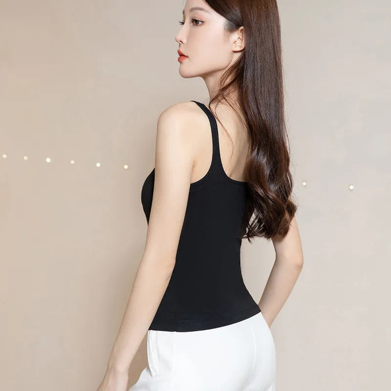 Basic Ribbed Tank Top Image 4