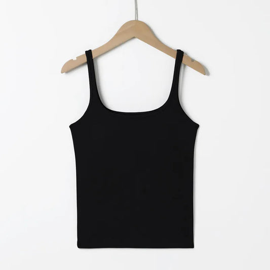 Basic Ribbed Tank Top Image 1