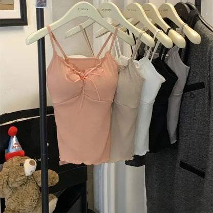 Ruffled Lace-Up Camisole Image 3