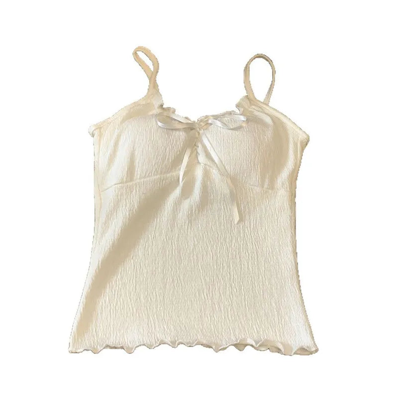 Ruffled Lace-Up Camisole Image 4