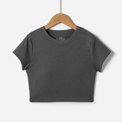 Padded Crop T-Shirts Image 4