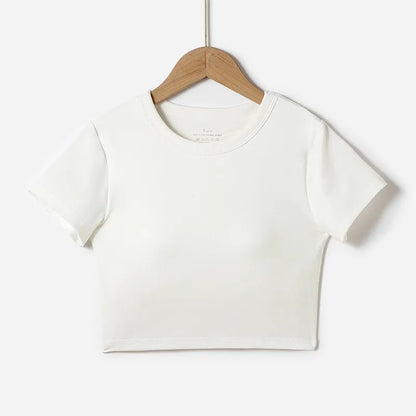 Padded Crop T-Shirts Image 1