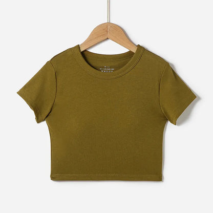 Padded Crop T-Shirts Image 3